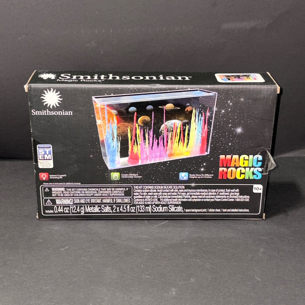 Smithsonian Magic Rocks Instant Crystal Growing Kit STEM Space Theme 51881 NEW